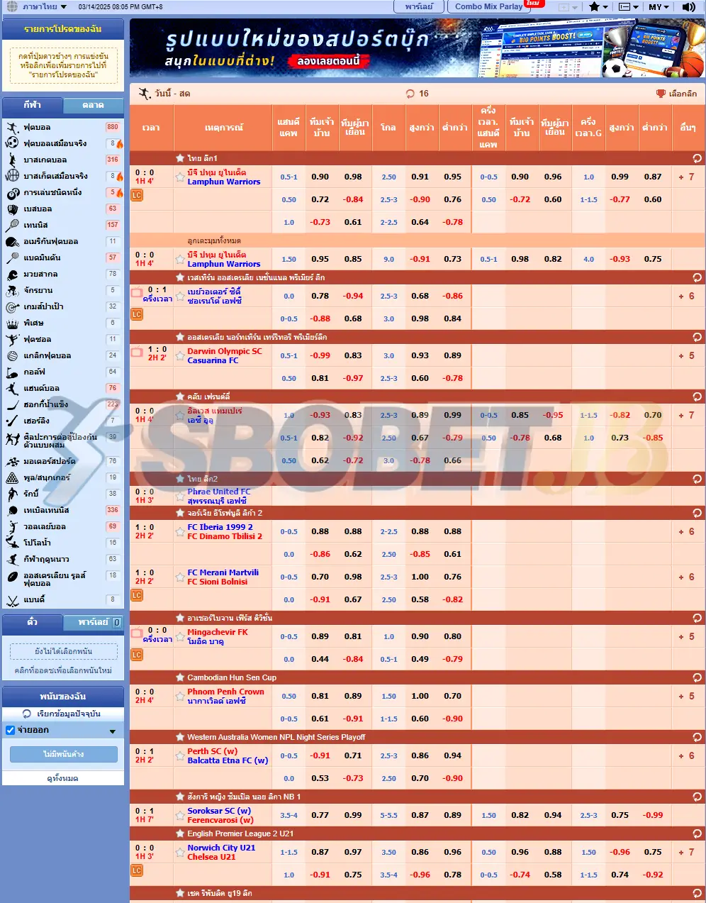 หน้า Interface ของ KUBET การเดิมพันพร้อมราคาที่ดูง่าย
